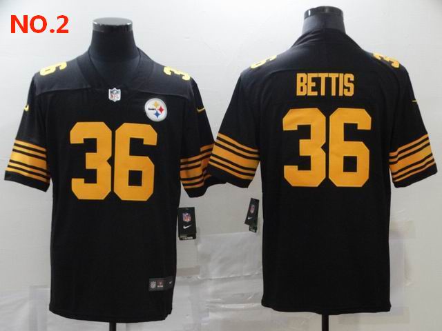 Men's Pittsburgh Steelers #36 Jerome Bettis Jersey Jersey NO.2;